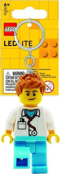 Брелок для ключей LEGO® Classic Doctor Men, 9 см, синий цв./белый цв.