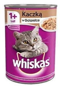 Mitrā kaķu barība Whiskas Duck In Jelly, pīles gaļa, 0.4 kg
