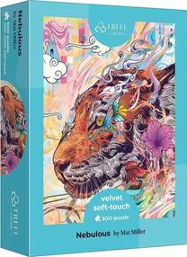 Dėlionė Trefl Nebulous Colorful Tiger 37422, 34 cm x 48 cm, 500 vnt., įvairių spalvų