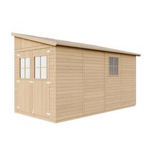 Sodo namelis, su grindimis Timbela M340+M340G, 416 cm x 216 cm x 249 cm, rusva sp.