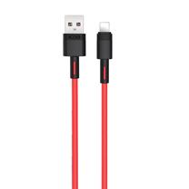 Kabelis XO NB-Q166, 1 x USB/1 x Lightning, 100 cm, raudona sp.