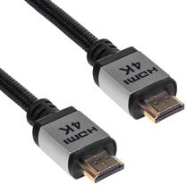 Vads Akyga AK-HD-100P HDMI A male, HDMI A male, 10 m, sudraba krās./melna krās.