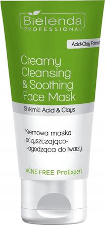 Sejas maska Bielenda Professional Acne Free Pro Expert Creamy Cleansing and Soothing, 150 ml