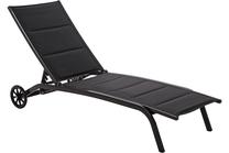 Lauko gultas Ibiza 118861, juoda sp., 192 cm x 67 cm x 30 cm