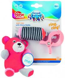 Развивающая игрушка для младенца Canpol Babies With Chime Rattle, коралл цв.
