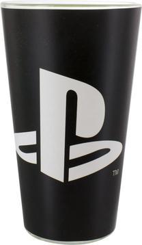 Glāze Paladone Playstation Glass, melna krās.