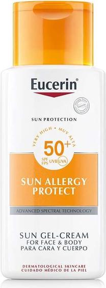 Gelis įdegio priežiūrai kūnui/veidui Eucerin Sun Allergy Protect SPF50+, 150 ml