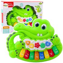 Игрушечное пианино, крокодил Lean Toys Musical Learning, 16.5 см, зеленый цв.