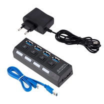 Adapteris GoodBuy Splitter 48154 USB 3.0, USB 3.0, zila krās./melna krās.