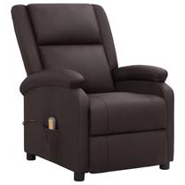 Masažinis krėslas VLX Reclining 337052, ruda sp., 92 cm x 71 cm x 96 cm