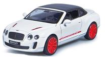 Игрушечная машина MSZ Bentley Continental Supersports ISR 68313, белый цв.