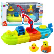 Vonios žaislų rinkinys Lean Toys My Baby Assamble Boat, įvairių spalvų