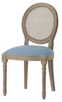 Стул для столовой Amadeus Medaillon, матовый, синий цв., 50 см x 56 см x 98 см