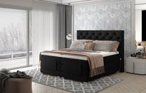 Lova dvigulė continental Clover Mat Velvet 99, 140 x 200 cm, juoda sp., su čiužiniu