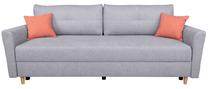 Sofa-lova Aradena, pilka sp., 222 x 102 cm x 88 cm