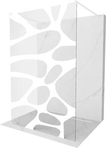 Dušo sienelė Mexen Kioto Walk-in, 120 cm x 200 cm, balta sp./grūdintas