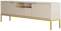 TV galds Kocot Kids Austin 175, zelta krās./bēša krās., 175 cm x 33 cm x 56.4 cm