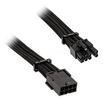 Kabelis BitFenix Alchemy PCI Express 6 + 2pin, PCI Express 6+2-Pin, 0.45 m, melna krās.