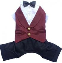 Одежда для собак DoggyDolly DD-F019-XXL, белый цв./черный цв./красный цв., XXL