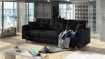 Sofa Asgard Sawana 14, juoda sp., 92 x 233 cm x 93 cm