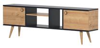 ТВ стол Kalune Design Ewo, антрацитовый цв./дубовый цв., 160 см x 29.5 см x 50 см