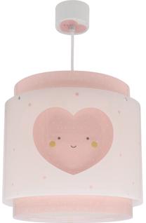 Valgusti rippuv Dalber Baby Dreams Heart 76012S, E27, 1 x 15 W, valge v./roosa v. / valge v., 25 x 26 cm