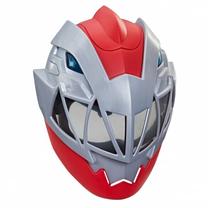 Dekoratīvie zirnekļi bērniem Hasbro Dino Fury Red Ranger Electronic Mask F2281, sarkana krās./pelēka krās.