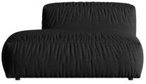 Modulinė sofa Micadoni Martina, juoda sp., kairinė, 133 x 106 cm x 75 cm