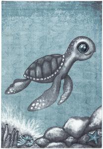 Ковер комнатные Ayyildiz Bambi Turtle, синий цв./серый цв., 230 см x 160 см