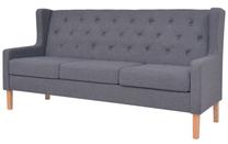 Sofa VLX 245454, pilka sp., 68 x 180 cm x 90 cm