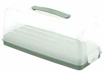 Tordi transpordikast, kaanega Curver, 35.3 cm x 14.2 cm, 15 cm, Läbipaistev v./Roheline v.