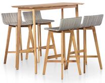 Lauko baldų komplektas VLX 5 Piece Outdoor Dining Set