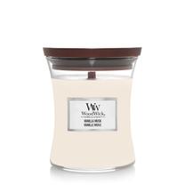 Свеча, цилиндрическая WoodWick Medium Hourglass Vanilla Musk, 55 - 65 час, 275 г, коричневатый цв.
