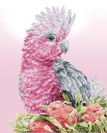 Deimantinė mozaika Diamond Dotz Pink Galah & Banksias, rožinė sp./įvairių spalvų