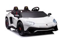 Bērnu elektroauto Lean Cars Lamborghini XXL A8803, balta krās.