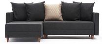 Kampinė sofa - lova Hanah Home Aydam 825BLC1719, antracito sp., kairinė, 150 x 215 cm x 80 cm