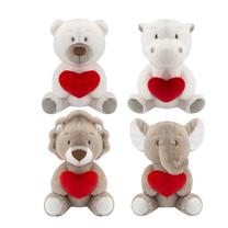 Pliušinis žaislas gyvūnai Heart, (spalva/dizainas parenkami atsitiktine tvarka), 25 cm