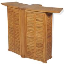 Baro stalas VLX 43804, ruda sp., 155 cm x 53 cm x 105 cm