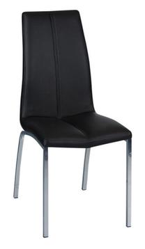 Valgomojo kėdė, juoda sp., 43 cm x 57 cm x 96 cm