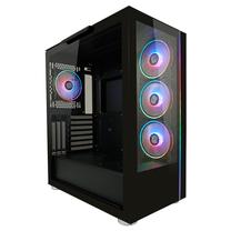 Kompiuterio korpusas LC-Power Gaming 808B Skylla X, skaidri sp./juoda sp.