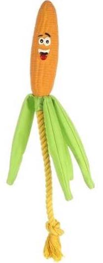 Žaislas šuniui, virvinis Flamingo Xibor Corn, 17 cm, geltona sp./oranžinė sp./žalia sp.