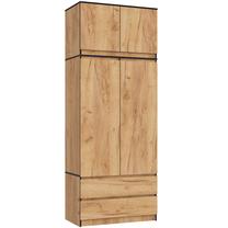 Skapis Akord Furniture Factory S90, craft oak krās., 90 cm x 51 cm x 234 cm
