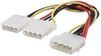 Adapteris Manhattan 3 pin, Molex 4pin male / Molex 4pin female