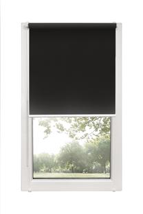 Ritininė užuolaida Mini, juoda sp., 125 cm x 150 cm