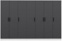 Шкаф Kalune Design Noah 8216, антрацитовый цв., 35 см x 315 см x 210 см