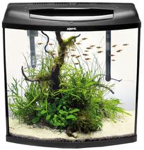 Akvariumas Aquael, juoda sp., su įranga, 75 l
