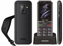 Telefons ar pogām Maxcom MM 735B, melns krās.