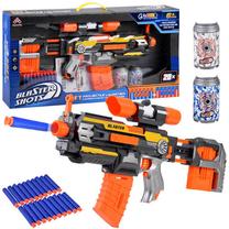 Žaislinis šautuvas su kulkomis Kai Li Toys Blaster Shots ZA4266, 61 cm Juoda sp./Oranžinė sp.
