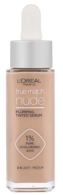 Skystas makiažo pagrindas L’Oréal Paris True Match Nude, 3-4 ligh-medium, 30 ml