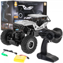 Rc automašīna JD Toys Monster, 1:18, sudraba krās./melna krās.